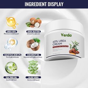 Crema de urea 40% de alta calidad de etiqueta privada, crema coreana natural para minimizar los callos, crema hidratante para reparar los pies de la piel gruesa y áspera suave - Product Image 2