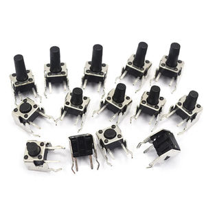 20 adet 6x6MM Panel PCB anlık dokunsal inceliğini Mini anahtarı 6*6*4.3/5/6/7/89/10/12mm stent 6x6x4.3 ile sağ açı mm 5mm 6mm 7mm - Product Image 1