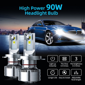 Aurora-bombillas de faros LED de alta potencia para coche, kit de conversión de faros de coche, 90W, <span class=keywords><strong>F5</strong></span>, H4 - Product Image 6