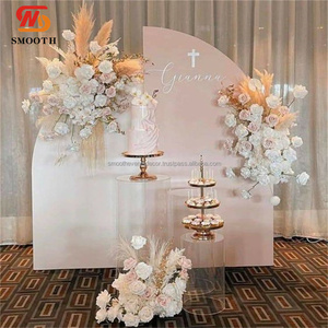 SMOOTH New Design Arch <b>Backdrop</b> <b>Stand</b> Set of 3 Arch <b>Stand</b> <b>Wedding</b> <b>Backdrop</b> Acrylic PVC With Good Quality - Product Image 1