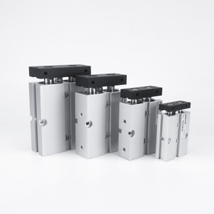 Cilindro de Doble Eje y Doble Varilla TDA TN10 16 20 25 32 10 20 30x40 50 100 150 200S, Cuerpo de Aluminio, Conexión por Brida - Product Image 1