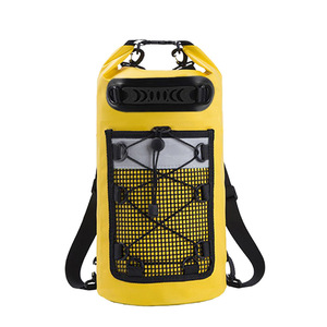 Sac de séchage imperméable pour l'extérieur, sac seau réfléchissant en maille de 15 pouces pour la natation, le kayak, la randonnée, le surf, le vélo, le ski - Product Image 5
