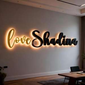 Enseignes LED 3D rétroéclairées pour magasins, intérieur/extérieur, logo d'entreprise, logo de salon de manucure, enseignes LED pour entreprises, signalisation extérieure - Product Image 2