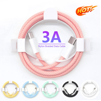 Cable de Datos Tipo C de Carga Rápida PD60W, Resistente, con Cubierta de Nailon Trenzado para Uso con Computadora, Venta al Por Mayor