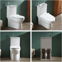 Tout Nouveau Design d'Usine Salle de Bain Céramique WC Monobloc avec Lave-Mains