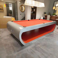 Table de billard en ardoise 8ft 9ft, table de billard en bois massif, design moderne, norme professionnelle, pour bar, club, usage domestique, vente en gros
