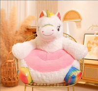 CHIQUE Fauteuil-canapé miniature en peluche super douce, motifs Ours en peluche, Panda, Animal de compagnie, Dessin animé, Canard mignon, Licorne, en coton PP, pour anniversaire