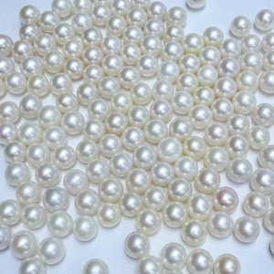 Zhuji Genuine AAA Grade Freshwater <b>Pearl</b> Powder Beads 2-12mm Half Hole Beads Strong Light <b>Loose</b> Natural Beads - Product Image 1