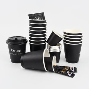 Cartón <span class=keywords><strong>Vasos</strong></span> Café Papel Taza <span class=keywords><strong>De</strong></span> Papel <span class=keywords><strong>Para</strong></span> Con Tapa Individual Doble Triple Pared Biodegradable Desechable Personalizado 6oz 8oz - Product Image 5