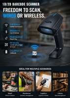 NLS-HR22-BT Lector de Códigos QR 1D 2D Portátil Inalámbrico USB BT para Newland