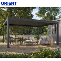 Système imperméable en aluminium 6063/T5, prix abordable, conception motorisée, pergola bioclimatique, pergola à lames orientables pour jardin, gazebo à vendre