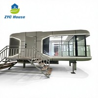 Maison modulaire préfabriquée de qualité supérieure, maison-capsule moderne, cabane mobile pour hôtel de villégiature