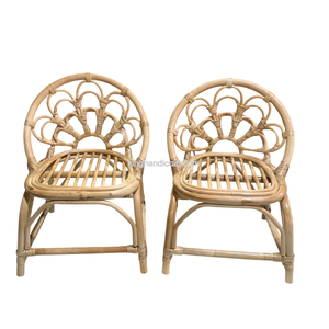 Silla Infantil de Ratán Hecha a Mano Ecológica para Fiestas de Cumpleaños, Asiento de Mimbre Resistente para Niños - Product Image 1
