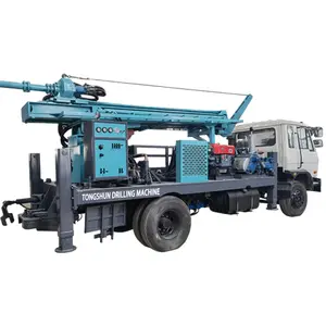 400 meters 500m 250hp Hydraulic Borehole API Drilling Machines Truck Water Well Drilling Rig