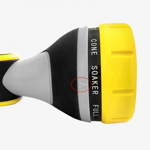 Manufacturer Supplier Plastic High Pressure 10 Pattern Garden Water Gun with Thumb Valve - Product Image 5
