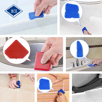 Épandeur de coulis dissolvant de calfeutrage outils de finition de calfeutrage enlèvement de mastic de silicone ensemble d'outils de grattoir de colle de finition