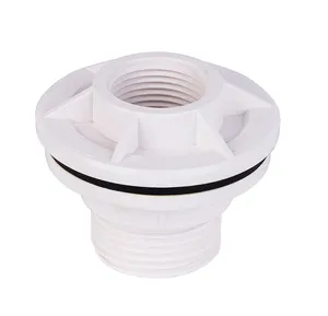 Backnut China supplier 1/2" - 4" PVC white tank connector BS standard top