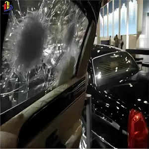 Çin üreticileri yüksek güvenlik sınıfı temperli mermi dayanıklı kurşun geçirmez lamine Film cam araba banka sayaç pencere için
