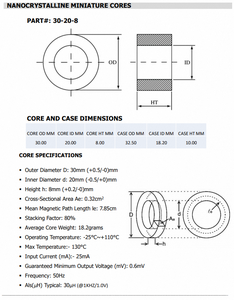 Mini tira de nanocristales Nano Core diseñada para apoyar el desarrollo de módulos de potencia compactos con propiedades magnéticas confiables - Product Image 6