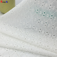 OEM Chine Vente en gros RXF0570 Tissu à broder à oeillet rectangle Tissu à coudre 100% coton pour vêtements d'enfants
