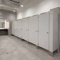 Cubículos de Baño de Resina Fenólica HPL, Personalizados, Resistentes a la Humedad, para Baños Escolares