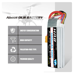 <span class=keywords><strong>2</strong></span> Stück HRB 2S 3S 45 5S 6S Lithiumbatterie 7.4V 11.1V 14.8V 22.2V 1500mahRC Flugzeugmodell Lithiumbatterie FPV-Drohne Autoteile - Product Image 6
