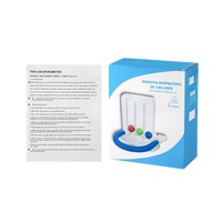 Entraîneur respiratoire 3 Ball Instrument Étudiant Capacité pulmonaire Entraîneur Fonction pulmonaire Exercice Équipement de réadaptation Test physique