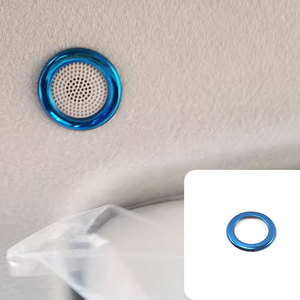 <span class=keywords><strong>2018</strong></span> <span class=keywords><strong>Stonic</strong></span> OEM piezas interiores de acero inoxidable altavoz de techo Pequeño anillo brillante decorativo Kits interiores de acero inoxidable automotriz - Product Image 3