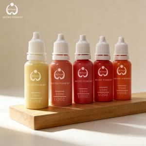 Encre de maquillage permanent pour sourcils, lèvres, eye-liner - 15 ml, 20 couleurs, pigment de tatouage professionnel 100% végétal - Product Image 4