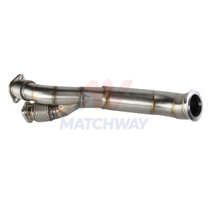 Высокомощный выпускной коллектор MATCHWAY из нержавеющей стали SS304 толщиной 3 мм с двойным спиральным турбоколлектором T4 для BMW S58, качественный выпускной коллектор-даунпайп - Product Image 5