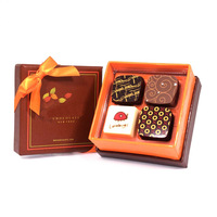 Boîte d'emballage cadeau de luxe en carton divisé chocolat papier faveurs de mariage