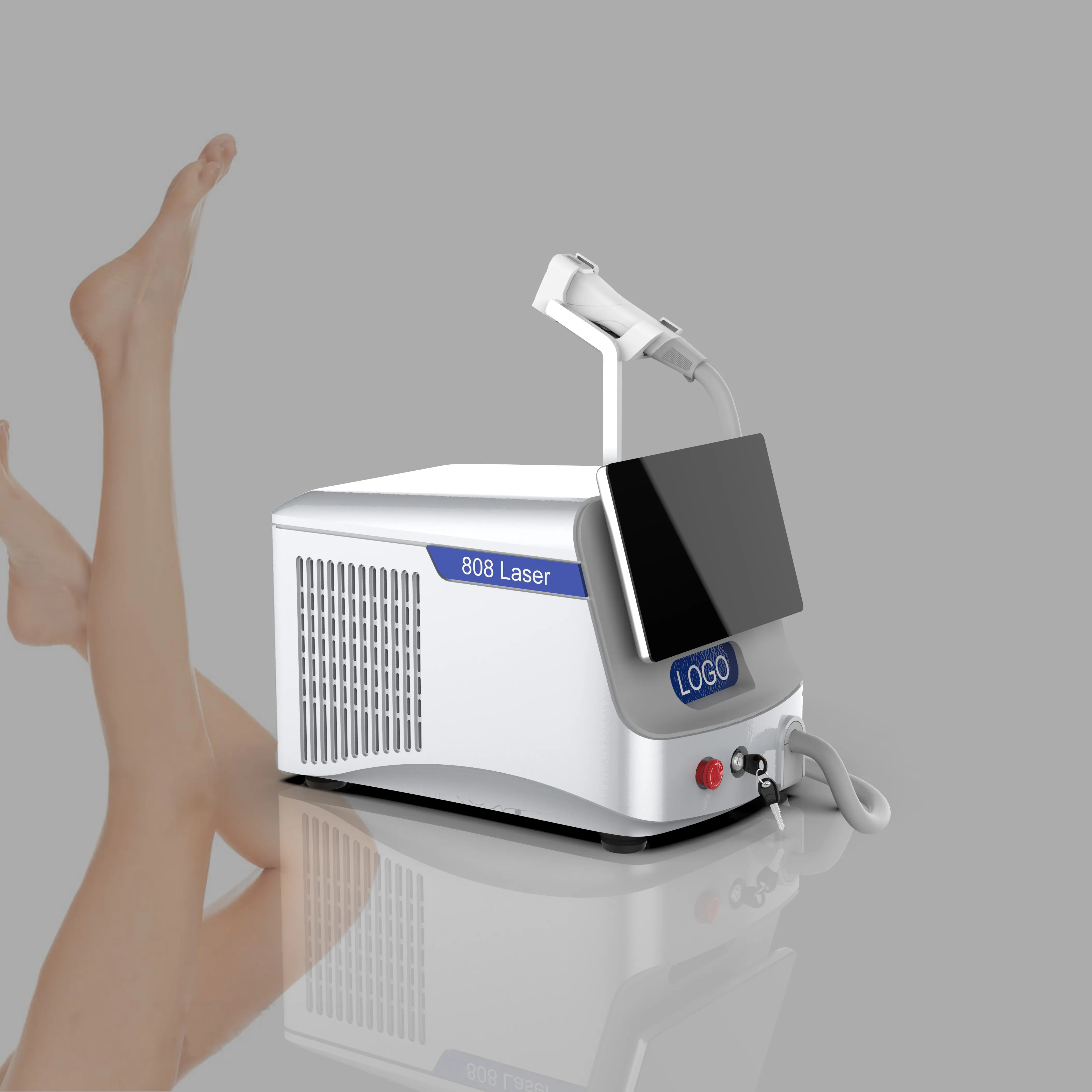 KM ICE Portable Hair Removal Machine 810NM DIODE LASER Diodo Laser 808 Fiber Coupled Laser Machine Hair Removal