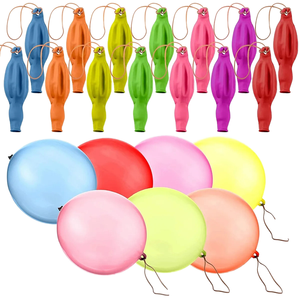 Prix usine 18 "Punch Ballons Fun Punching Balls Avec Bande De Caoutchouc Poignée Coloré Intéressant Punching Ballons - Product Image 1