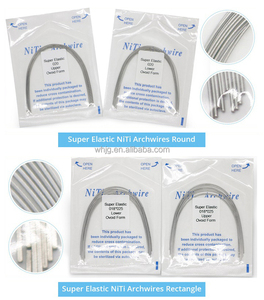 Alambre de arco dental ortodóntico de NiTi activado térmicamente, redondo y rectangular, personalizado para terapia oral - Product Image 2