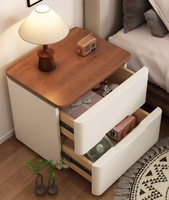 Table de chevet écologique populaire, grand meuble de rangement en bois massif avec rangement simple