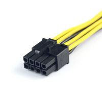 Adaptateur 10CM PCIe 6 broches à 8 broches, convertisseur de câble PCI-e 6 broches mâle à 8 broches femelle pour carte vidéo GPU alimentée PCI Express 8 broches