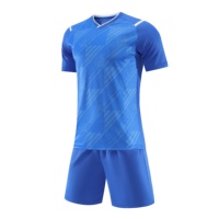 Conjunto de Camiseta de Fútbol para Hombre, Directo de Fábrica, Manga Corta, Transpirable, de Secado Rápido, Uniforme de Fútbol de Poliéster, Ropa Deportiva de Equipo, Venta al Por Mayor