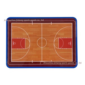 Tableau tactique de basketball imprimé bleu, double face, portable, effaçable, pour entraîneur - Product Image 5