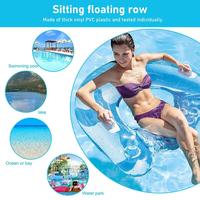 Hamac gonflable de haute qualité, chaise flottante pour piscine, salon, parc aquatique