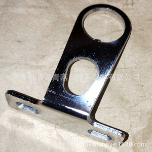 Support de fixation avant en métal pour éclairage de vélo, noir, zingué, renforcé, pour panier de vélo - Product Image 3