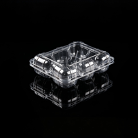 Boîte à fruits jetable transparente en PET pour kiwi, pomme, figue, produits frais, supermarché, épicerie, vente au détail, traiteur, vente en gros, OEM