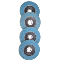 Disque à lamelles personnalisable en oxyde de zirconium bleu 4,5 pouces 115 mm pour polisseuses d'acier inoxydable, support OEM, outils abrasifs