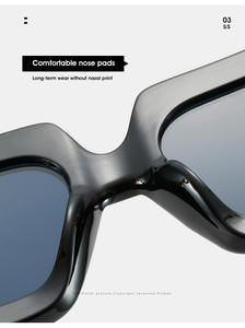 <span class=keywords><strong>Gafas</strong></span> <span class=keywords><strong>de</strong></span> <span class=keywords><strong>sol</strong></span> cuadradas rectangulares para hombre <span class=keywords><strong>y</strong></span> mujer, anteojos con marco <span class=keywords><strong>de</strong></span> metal, moda coreana - Product Image 6