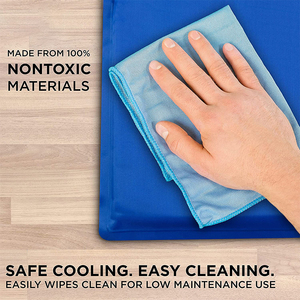 Waterproof <b>Large</b> Recyclable Summer Cat & Dog Cooling <b>Mat</b> with PVC Nylon Print Design-No Need to Freeze - Product Image 6