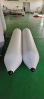 Kayak gonflable flottant sur ponton, bateau de pêche personnalisable