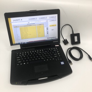 Kit de diagnostic Incado box pour la lecture des paramètres, catalogue de pièces JETI, manuel pour le logiciel Judit-4 v4.37 + ordinateur portable CF54 en bon état - Product Image 1