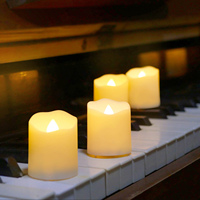 Bougies chauffe-plat LED 6 pièces en gros avec minuterie à distance scintillement réglable décoration de Noël et d'Halloween bougies rechargeables