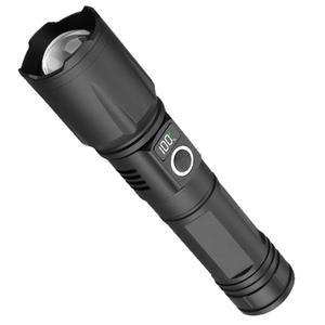 ไฟฉายซูม LED แบบชาร์จไฟได้ 26650 18650 แบตเตอรี่ปรับโฟกัสได้ แสงกลางแจ้ง ไฟฉายมือถือ แสงระยะไกล - Product Image 1