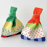 Sac à bandoulière élégant et portable pour usage quotidien, vente en gros, sac tricoté personnalisé pour femme, grand format