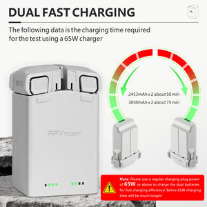 สถานีชาร์จเร็ว Amazear สำหรับ DJI Mini 4 Pro Mini 3 ฮับแบตเตอรี่คู่ ชิปอัจฉริยะ ป้องกันความปลอดภัย พกพาสะดวก - Product Image 5